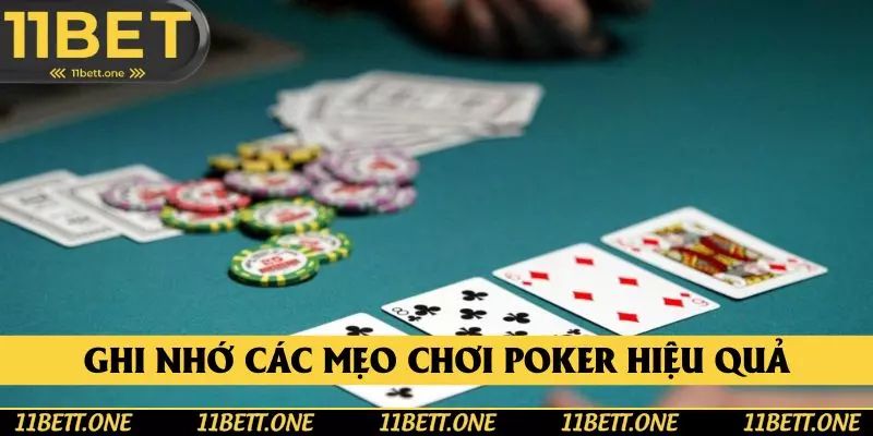 Ghi nhớ các mẹo chơi poker chiến thắng như các cao thủ