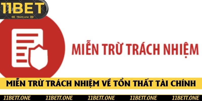 Miễn trừ trách nhiệm về tổn thất tài chính Miễn trừ trách nhiệm về tổn thất tài chính